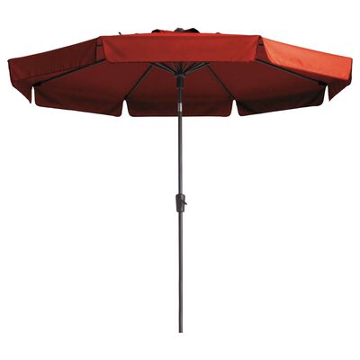 Madison Parasol Flores Luxe, 300 cm, okrągły, ceglana czerwień