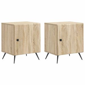 vidaXL Szafka Nocna 2 pcs dąb Sonoma 43 x 34,5 x 50 cm