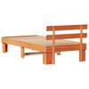 vidaXL Ramka ł&oacute;żka Woskowy Brąz 90 x 200 cm Lite drewno sosnowe