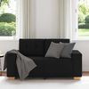 vidaXL Sofa dwuosobowa, czarna, 160x77x82 cm, tkanina