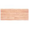 vidaXL Blat, jasnobrązowy 120x50x(2-4)cm drewno z naturalną krawędzią