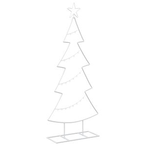 vidaXL Metalowa choinka ze stojakiem KUOPIO 125 cm Stal Biały