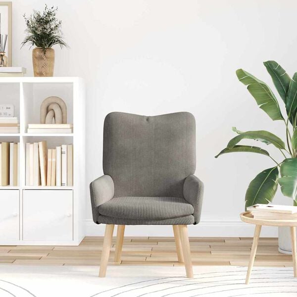 vidaXL fotel Jasnoszary 63 x 67 x 94 cm Tkanina sherpa