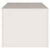 vidaXL Stolik kawowy Drammen Biały 99 x 55 x 45 cm Lite drewno sosnowe