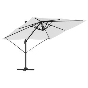 vidaXL Parasol Roma Beżowy 286 x 284 x 265 cm Aluminium i Poliester