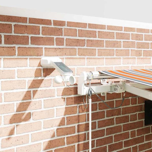 vidaXL Markiza zwijana Wielokolorowe 450 &times; 300 cm Poliester i Metal