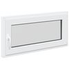 vidaXL Okno piwniczne RISOR 100 x 50 cm PVC i szkło Biały