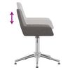 vidaXL Obrotowe krzesła stołowe, 2 szt., ciemnoszare, obite tkaniną