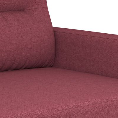 vidaXL Fotel, winna czerwień, 60 cm, obity tkaniną