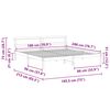 vidaXL Ramka ł&oacute;żka Z zagł&oacute;wkiem Biały 180 x 200 cm Lite drewno sosnowe