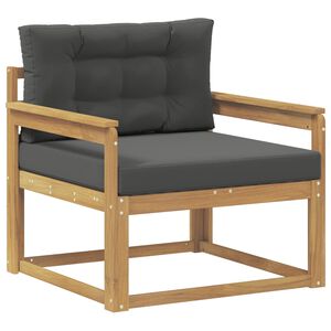 vidaXL Środkowa sofa ogrodowa Poliester Biały