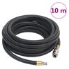 vidaXL Hybrydowy wąż pneumatyczny, czarny, 0,6", 10 m, guma i PVC