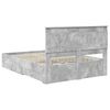 vidaXL Ramka ł&oacute;żka z szufladą Z zagł&oacute;wkiem Materiał drewnopochodny