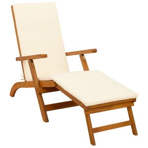 vidaXL Leżak z funkcją pochylania i składania 55 x 146 x 91 cm