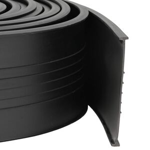 vidaXL Uszczelka drzwi garażowych Czarny 70 x 6 mm 4,5 m PVC