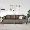 vidaXL Sofa do salonu 3 pcs Ciemnoszary