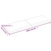 vidaXL Blat stołu, 160x50x(2-6)cm surowy, lity dąb naturalną krawędzią