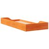 vidaXL Ramka ł&oacute;żka Woskowy Brąz 80 x 210 cm Lite drewno sosnowe