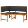 vidaXL Krzesło Ogrodowe Brązowy 140 x 100 x 91cm Lite drewno akacjowe