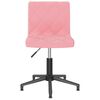 vidaXL Obrotowe krzesło biurowe, r&oacute;żowe, obite aksamitem