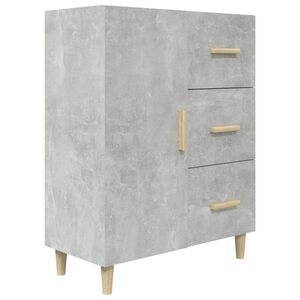 vidaXL Szafka, szarość betonu, 69,5x34x90 cm, materiał drewnopochodny