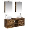 vidaXL Zestaw mebli łazienkowych 5 pcs Dąb wędzony