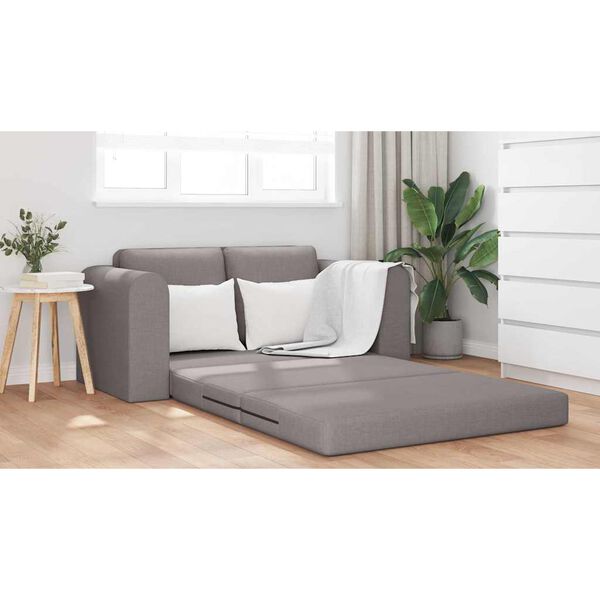 vidaXL Sofa Bed 60cm Ciemnoszary tkanina