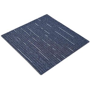 vidaXL Płytka dywanowa W paski niebieski 50 x 50 cm 4 szt. PP i bitum