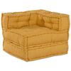 vidaXL Modułowa sofa 2 pcs Ż&oacute;łty 140 x 70 x 56 cm tkanina
