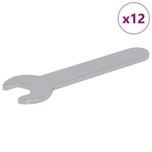 vidaXL Spanner 12 szt. Srebrny 10 mm Żelazo