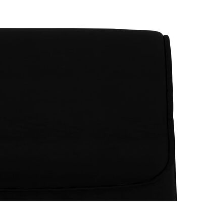 vidaXL Ławka, czarna, 100x64x80 cm, tapicerowana sztuczną skórą
