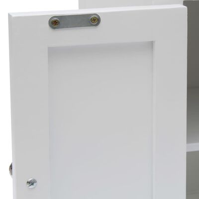 vidaXL Wysoka szafka z szufladami, 26x26x94 cm, lite drewno dębowe