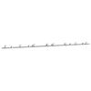 vidaXL System do mocowania drzwi przesuwnych, 400 cm, stal, srebrny