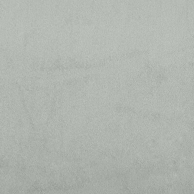 vidaXL Podnóżek, jasnoszary, 77x55x31 cm, aksamit