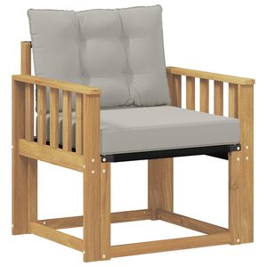 vidaXL Sofa na zewnątrz Drewno akacji i tekstylen Biały