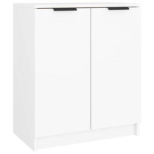 vidaXL Szafka na buty, biała, 59x35x70 cm, materiał drewnopochodny