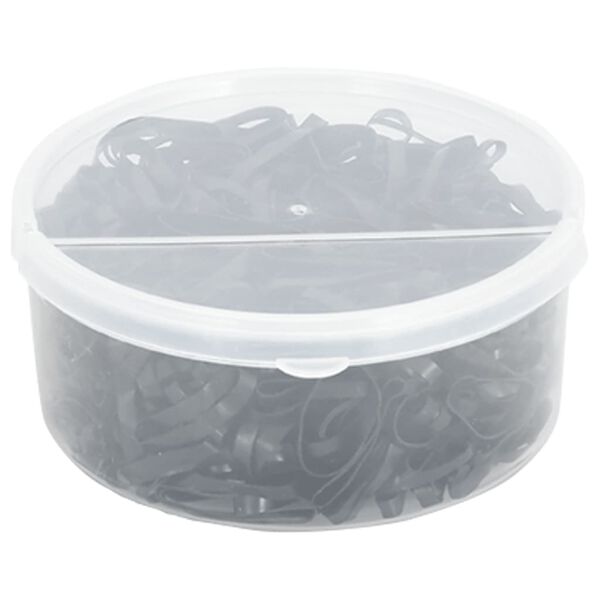 vidaXL Gumki do grzywy i ogona, 500 szt., czarne, silikonowe