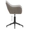 vidaXL Obrotowe krzesła stołowe, 6 szt., jasnoszare, obite aksamitem