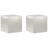 vidaXL Stojak na rośliny 2 pcs srebrny 40 x 40 x 40 cm Stal