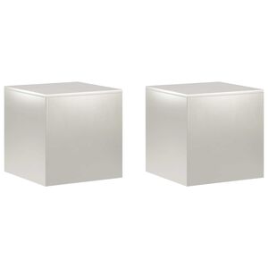 vidaXL Stojak na rośliny 2 pcs srebrny 40 x 40 x 40 cm Stal