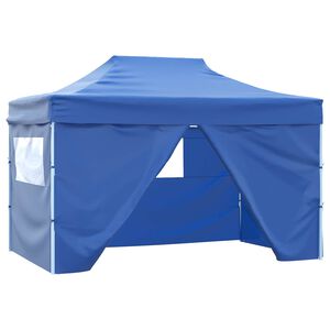 vidaXL Namiot Imprezowy 280 x 410 x 315 cm niebieski Materiał Oxford