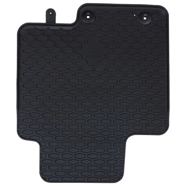 vidaXL Mata samochodowa 4 pcs Czarny Guma