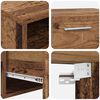 vidaXL Zestaw szafek RTV FLORIN Stare drewno Materiał drewnopochodny