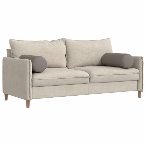 vidaXL Poduszki Wałkowe 2 pcs Ciemnoszary Ø 25 x 70 cm tkanina