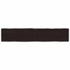 vidaXL Blat, ciemnobrązowy 200x40x(2-4)cm drewno z naturalną krawędzią