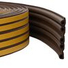 vidaXL Samoprzylepna uszczelka okienna brązowy 9 x 6 mm 25 m Guma EPDM