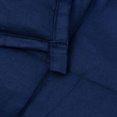 vidaXL Koc obciążeniowy, niebieski, 220x240 cm, 15 kg, tkanina