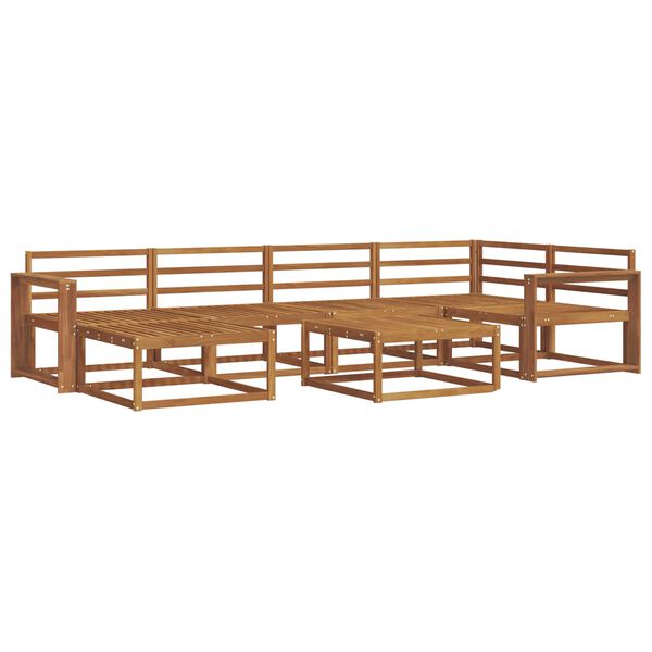 vidaXL Zestaw sof na zewnątrz 7 pcs Naturalny Lite Drewno Akacji