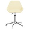vidaXL Obrotowe krzesło biurowe, kremowe, tapicerowane tkaniną