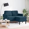 vidaXL Sofa 2-osobowa z leżanką w kształcie litery L, niebieska